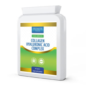 Collagen Hyaluronic Acid Complex 60 Capsules  - Bone Health Vitamins & Supplements UK