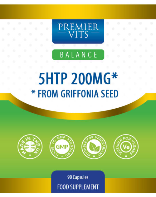 5HTP 200mg* from Griffonia Seed 90 Capsules  - Energy Vitamins & Supplements UK
