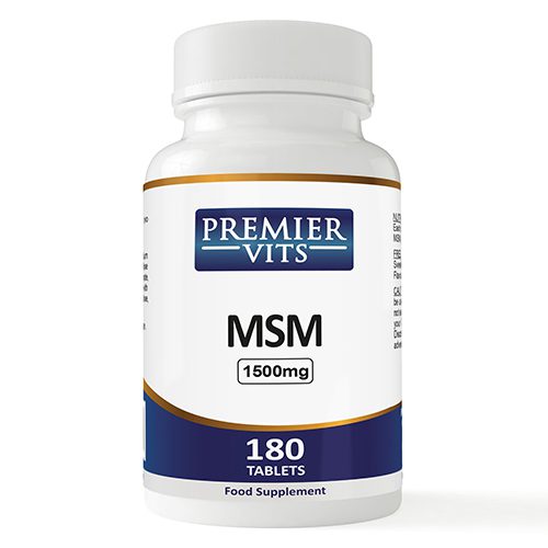 MSM - 1500mg - 180 Vegan Tablets